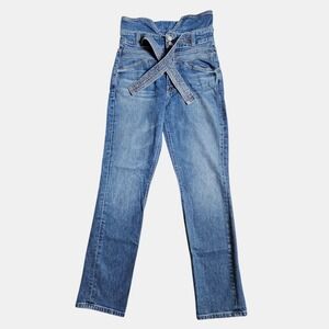 MOTHER Blue Straight Leg Jeans